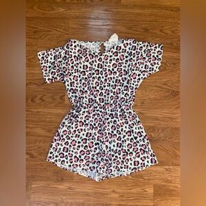 Fantastic Fawn Leopard Print Romper